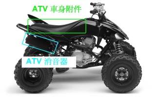 玻璃纖維軋針棉應用於ATV車身附件